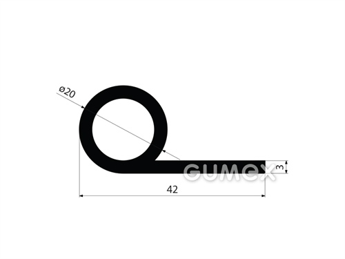 GUMMIPROFILE P-FORM - EPDM